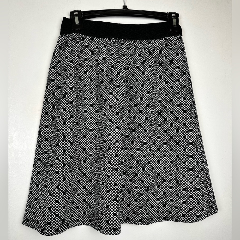 Joe B By Joe Benbasset Swiss Dot Geometric A Line Women’s Skirt Size Small